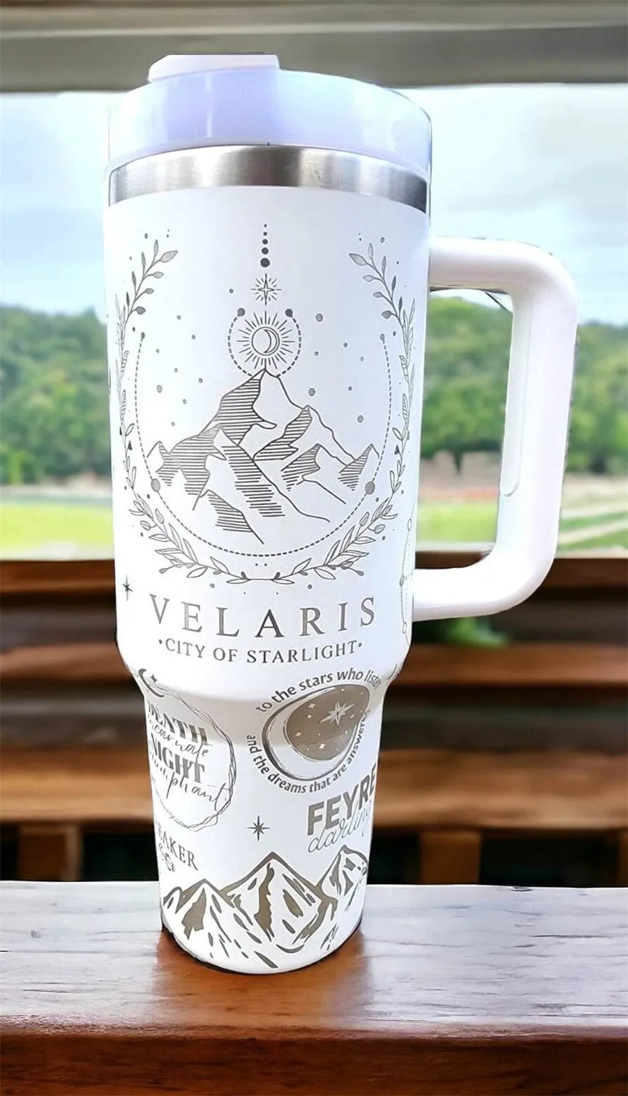 Double-layer Cold-keeping Stainless Steel With Straw Large Ice Cup - Bellarte Enchanté Double-layer Cold-keeping Stainless Steel With Straw Large Ice Cup