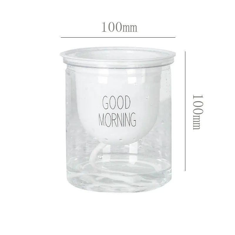 Double Tier Hydroponic Epipremnum Aureum Self-watering Flowerpot Home Decor Double Tier Visual Water Level Flowerpot - Bellarte Enchanté Double Tier Hydroponic Epipremnum Aureum Self-watering Flowerpot Home Decor Double Tier Visual Water Level Flowerpot