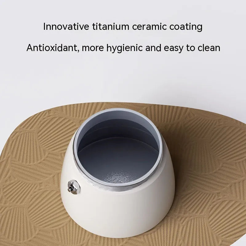 Double Valve Moka Pot Espresso Coffee Machine - Bellarte Enchanté Double Valve Moka Pot Espresso Coffee Machine