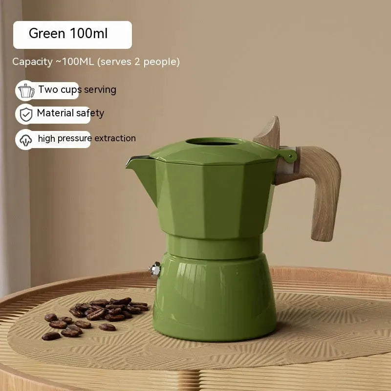 Double Valve Moka Pot Espresso Coffee Machine - Bellarte Enchanté Double Valve Moka Pot Espresso Coffee Machine