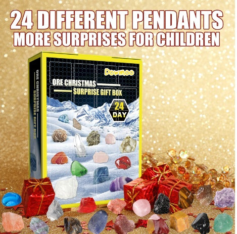 Dowmoo 24 Grille Ore Blind Box Christmas 24 Days Multi-Colored Ore Toy Gift Box - Bellarte Enchanté Dowmoo 24 Grille Ore Blind Box Christmas 24 Days Multi-Colored Ore Toy Gift Box