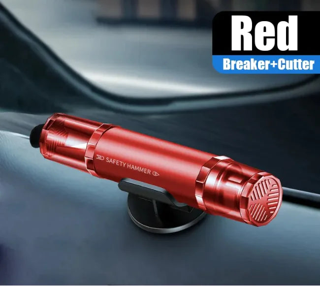 Dual Hero Safe Car Emergency Hammer & Seat Belt Cutter - Bellarte Enchanté Dual Hero Safe Car Emergency Hammer & Seat Belt Cutter