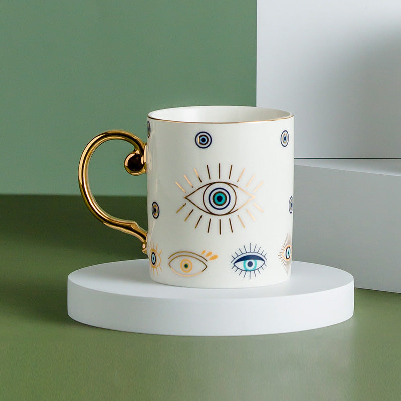Nordic Light Luxury Ceramic Couple Mug Water Cup