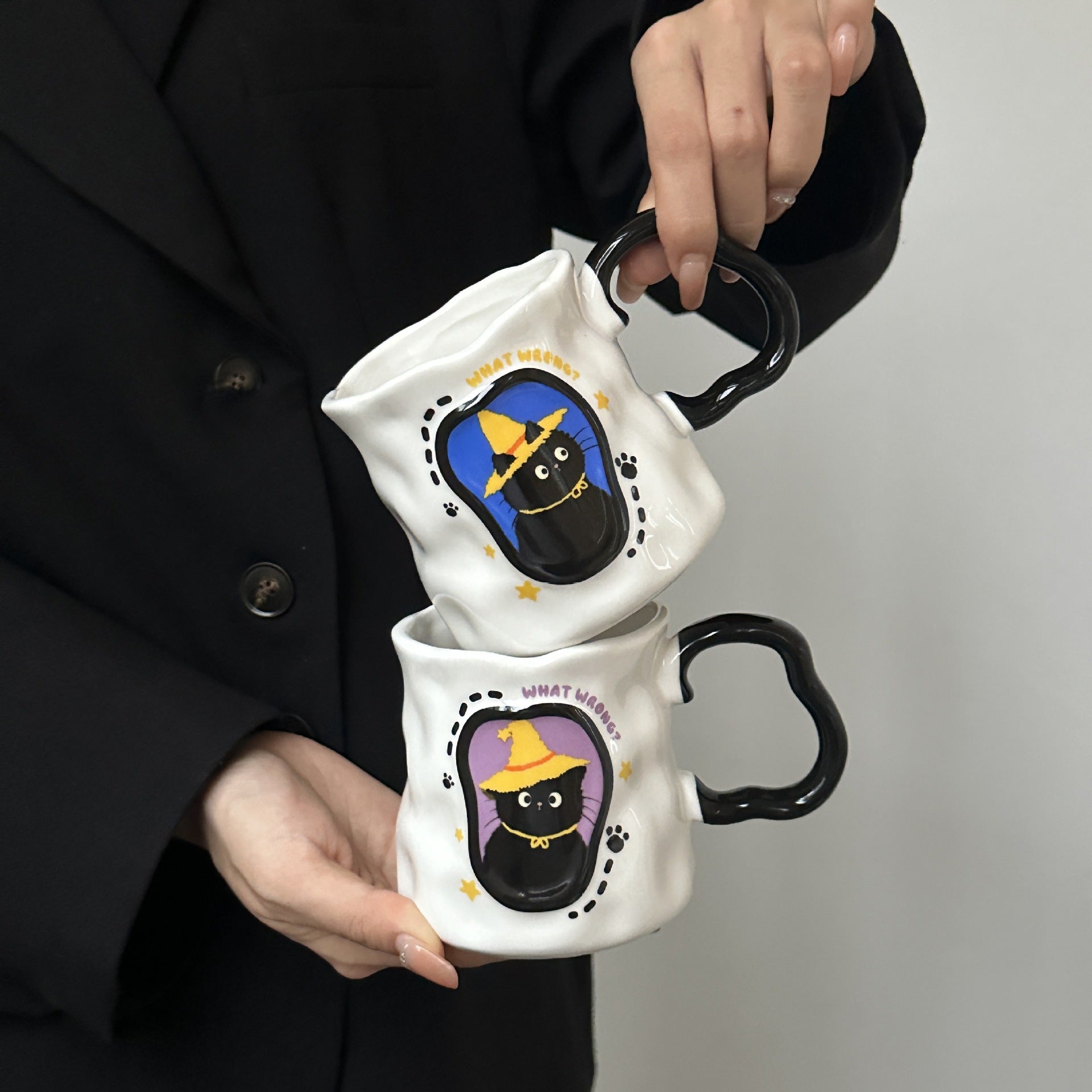 Cup Ceramic Hand High Sense Water Cup Box