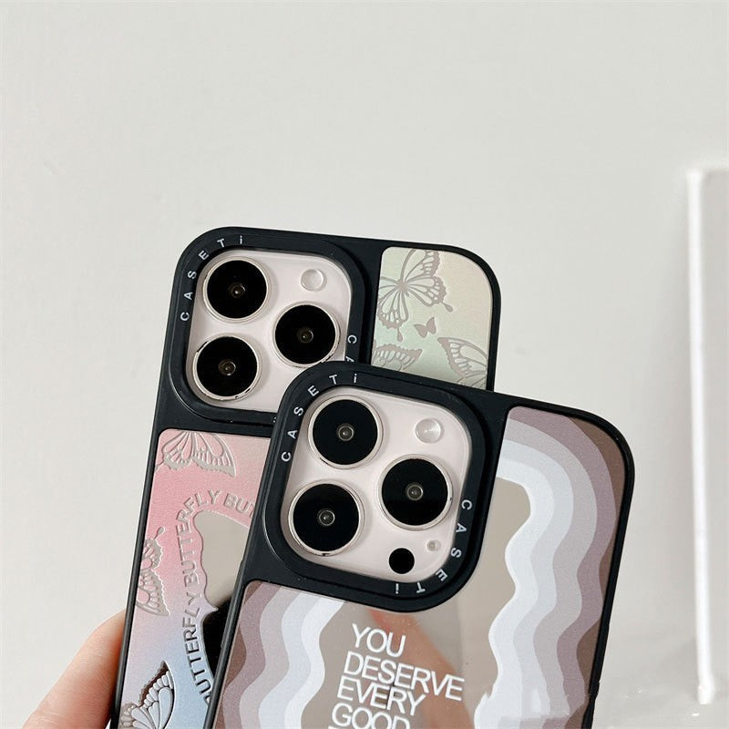 Ins Style Inspirational Letter Mirror Phone Case
