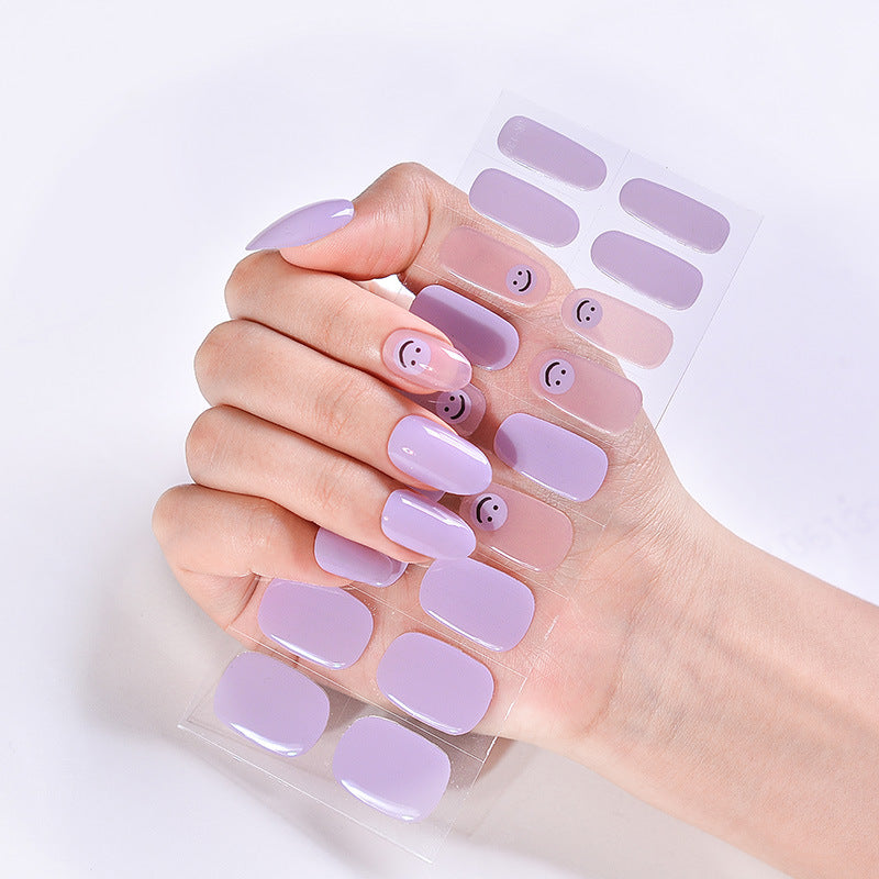 UV Phototherapy Semi-curing Gel Semi-baked Nail Sticker