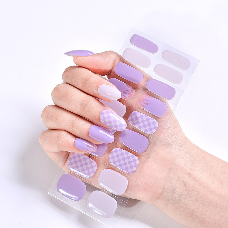 UV Phototherapy Semi-curing Gel Semi-baked Nail Sticker