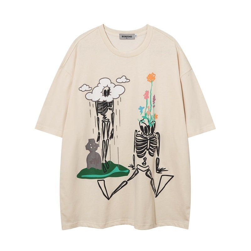 Fashion Cotton Short-sleeved T-shirt For Men And Women