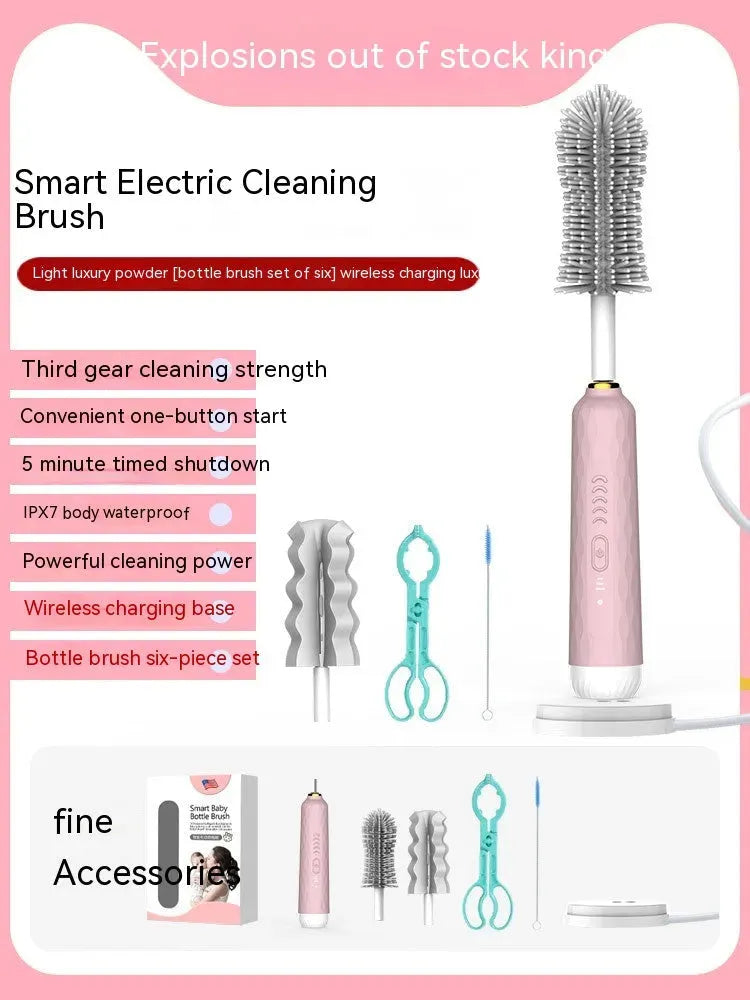 Electric Bottle Brush Sponge Claener - Bellarte Enchanté Electric Bottle Brush Sponge Claener