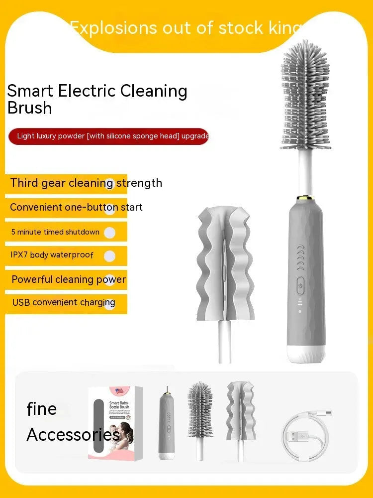 Electric Bottle Brush Sponge Claener - Bellarte Enchanté Electric Bottle Brush Sponge Claener