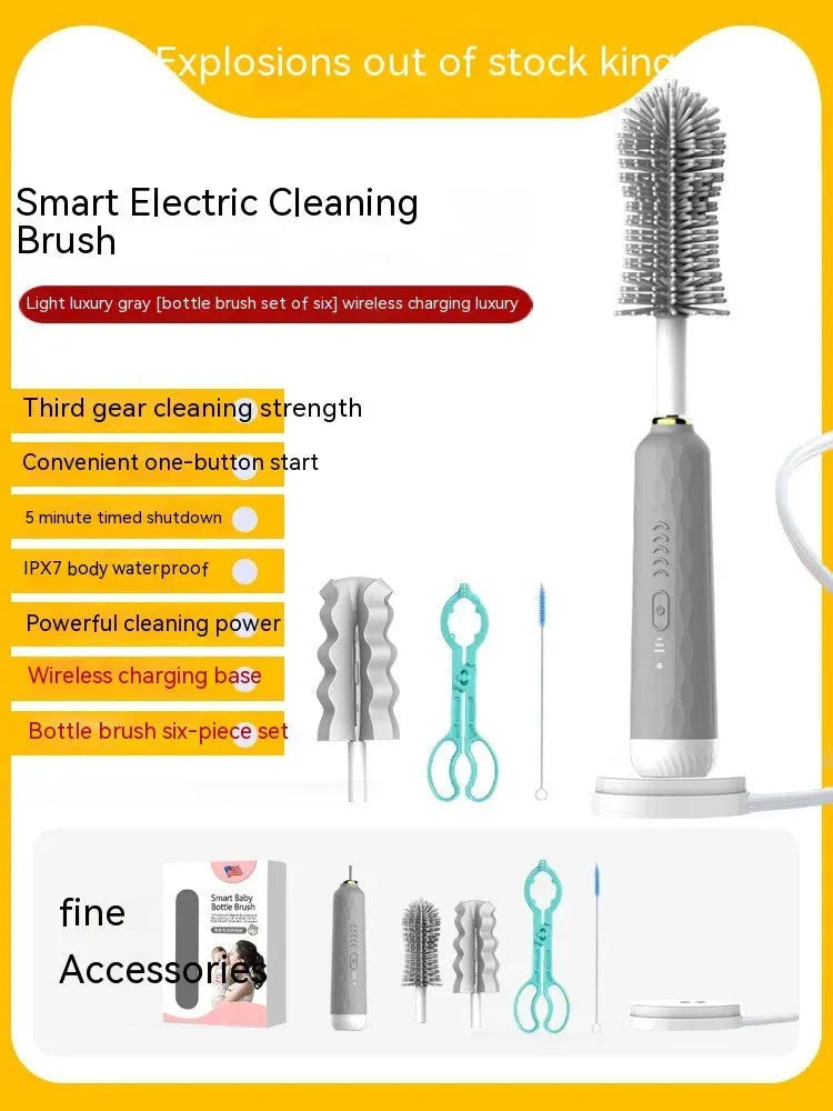 Electric Bottle Brush Sponge Claener - Bellarte Enchanté Electric Bottle Brush Sponge Claener