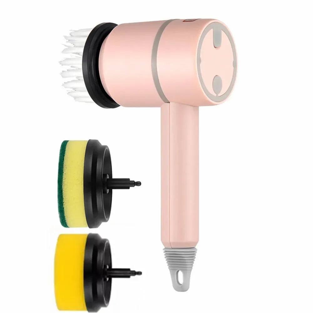 Electric Cleaning Brush Dishwashing Brush Automatic Wireless USB Rechargeable Professional Kitchen Bathtub Tile Cleaning Brushes - Bellarte Enchanté Electric Cleaning Brush Dishwashing Brush Automatic Wireless USB Rechargeable Professional Kitchen Bathtub Tile Cleaning Brushes