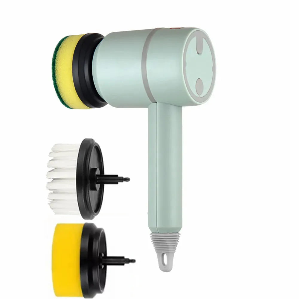Electric Cleaning Brush Dishwashing Brush Automatic Wireless USB Rechargeable Professional Kitchen Bathtub Tile Cleaning Brushes - Bellarte Enchanté Electric Cleaning Brush Dishwashing Brush Automatic Wireless USB Rechargeable Professional Kitchen Bathtub Tile Cleaning Brushes