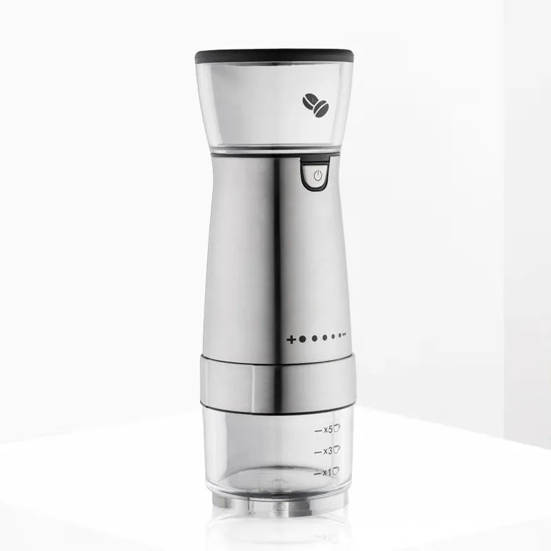 Electric Coffee Grinder Stainless Steel Adjustable Hand Grinder Coffee Machine Coffee Bean Burr Grinders Mill Kitchen Tool - Bellarte Enchanté Electric Coffee Grinder Stainless Steel Adjustable Hand Grinder Coffee Machine Coffee Bean Burr Grinders Mill Kitchen Tool