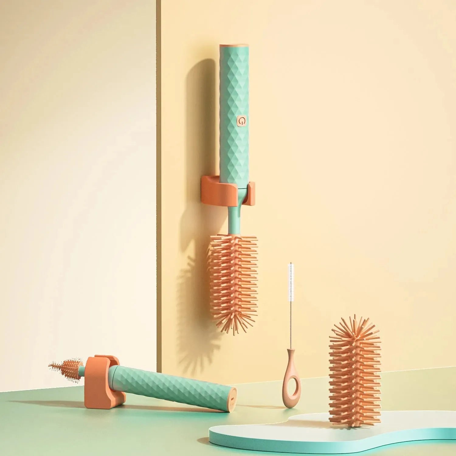 Electric Silicone Bottle Brush 360 Degree Rotating Baby - Bellarte Enchanté Electric Silicone Bottle Brush 360 Degree Rotating Baby