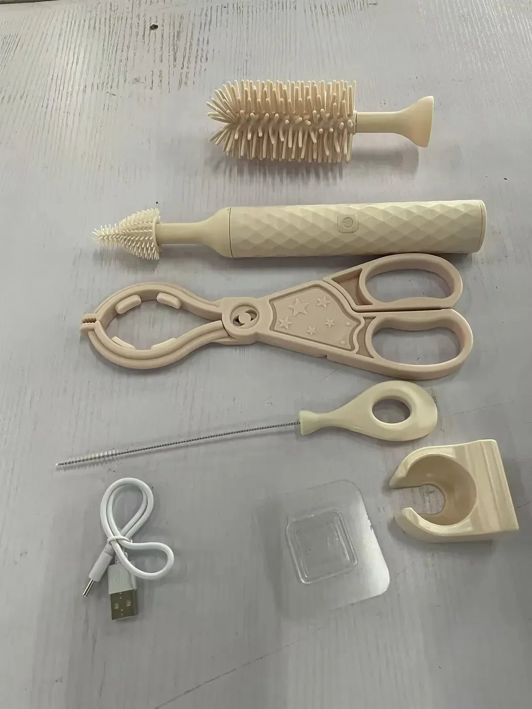 Electric Silicone Bottle Brush 360 Degree Rotating Baby - Bellarte Enchanté Electric Silicone Bottle Brush 360 Degree Rotating Baby