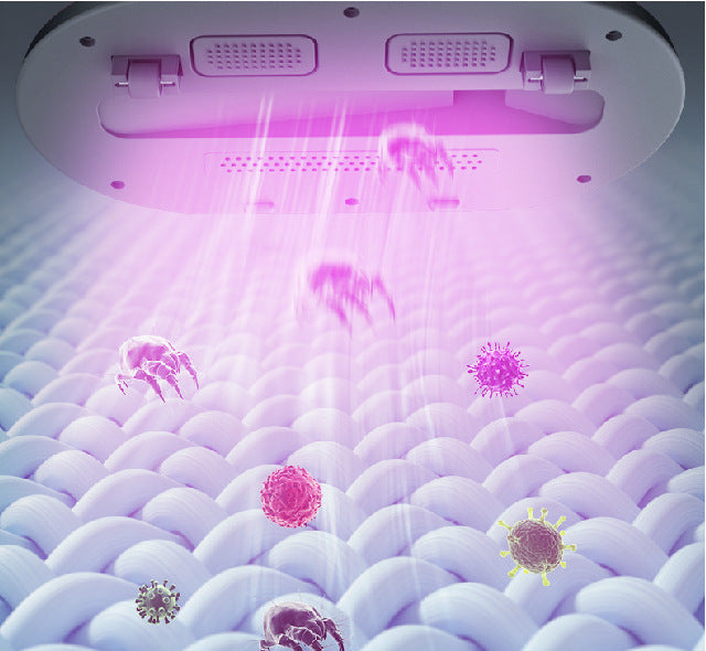 Electric UV Mite Remover Household Bed Mattress Sofa Pillows Mite Removal Instrument Waterproof Mini Vacuum Cleaner Lint Remover - Bellarte Enchanté Electric UV Mite Remover Household Bed Mattress Sofa Pillows Mite Removal Instrument Waterproof Mini Vacuum Cleaner Lint Remover