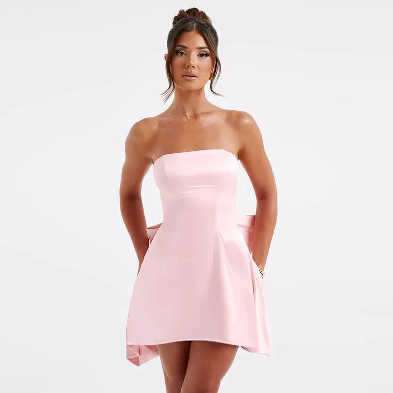 Elegant Women's Tube Dress Summer Fashion - Bellarte Enchanté Elegant Women's Tube Dress Summer Fashion