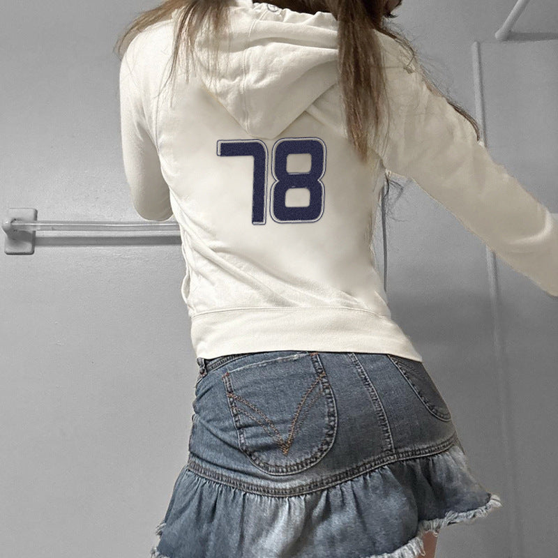 European And American Style Street Leisure Number Printed Hoodie - Bellarte Enchanté European And American Style Street Leisure Number Printed Hoodie