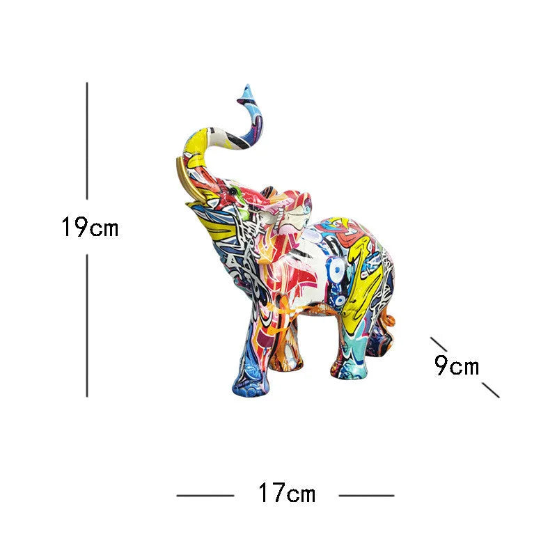 Exclusively For Colorful Elephant Resin Ornaments For Home Furnishings - Bellarte Enchanté Exclusively For Colorful Elephant Resin Ornaments For Home Furnishings