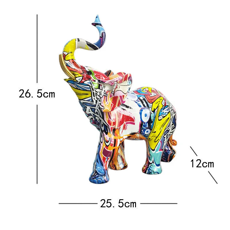 Exclusively For Colorful Elephant Resin Ornaments For Home Furnishings - Bellarte Enchanté Exclusively For Colorful Elephant Resin Ornaments For Home Furnishings