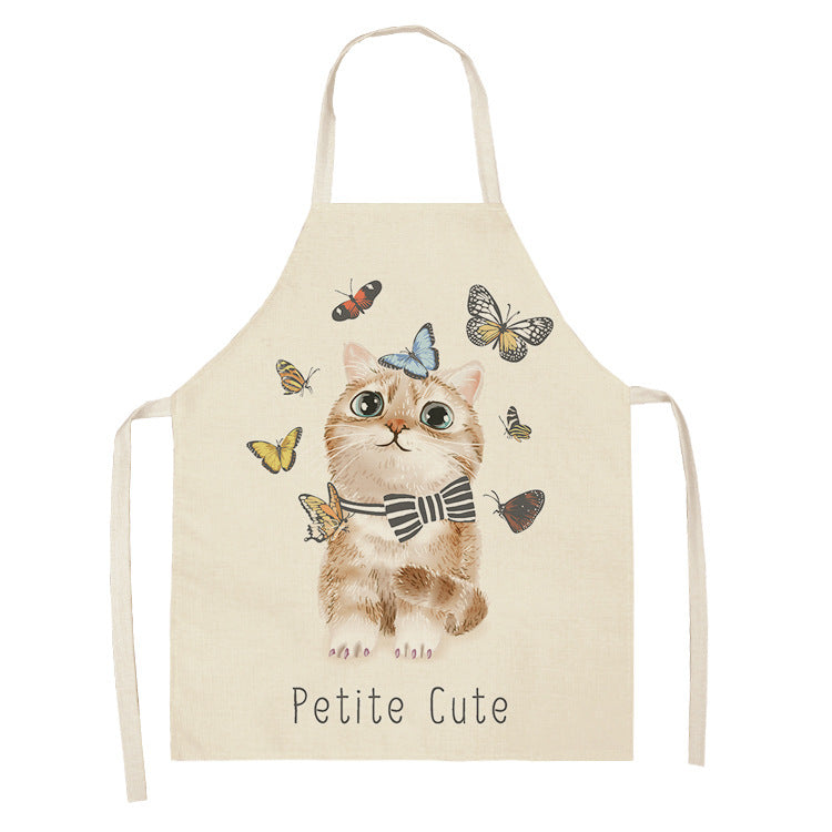 Explosive Animal Animation Multifunctional Kitchen Apron Cotton And Linen Apron - Bellarte Enchanté Explosive Animal Animation Multifunctional Kitchen Apron Cotton And Linen Apron