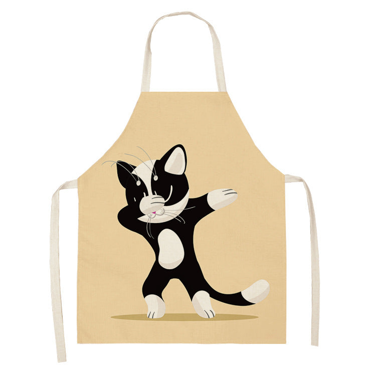 Explosive Animal Animation Multifunctional Kitchen Apron Cotton And Linen Apron - Bellarte Enchanté Explosive Animal Animation Multifunctional Kitchen Apron Cotton And Linen Apron