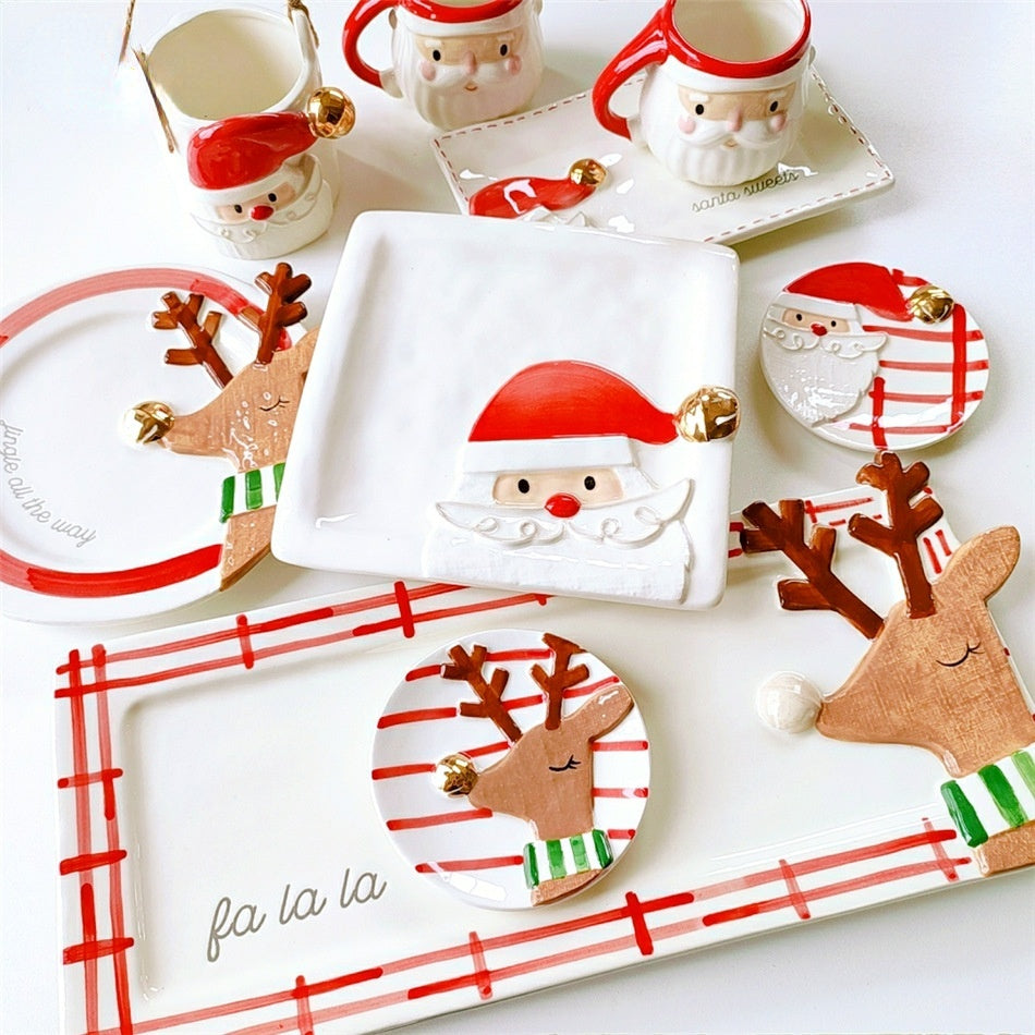 Export Ceramic Christmas Tableware Set Creative - Bellarte Enchanté Export Ceramic Christmas Tableware Set Creative