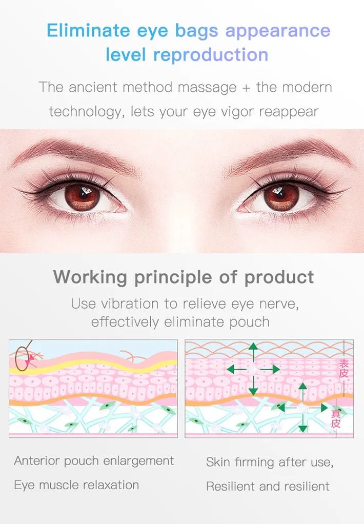 Eyes Vibration Massager Led Therapy Akne - Bellarte Enchanté Eyes Vibration Massager Led Therapy Akne