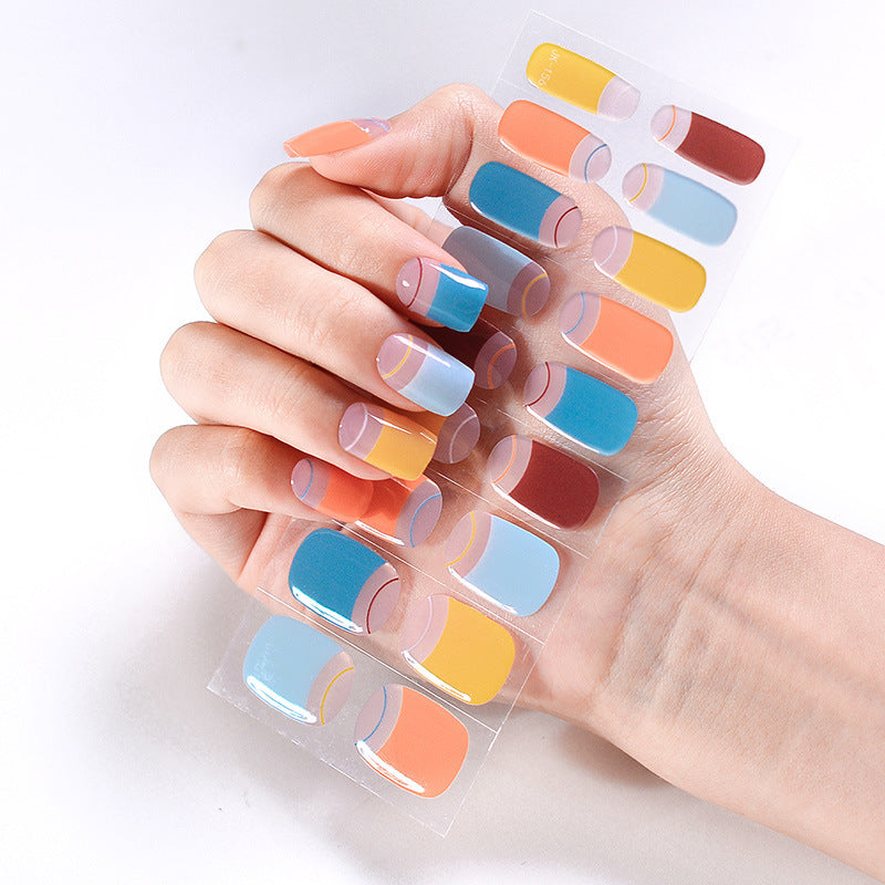 UV Phototherapy Semi-curing Gel Semi-baked Nail Sticker