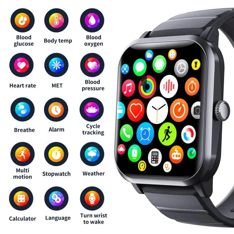 F33 Non-invasive Blood Sugar Testing Smart Watch Health Sports Bracelet - Bellarte Enchanté F33 Non-invasive Blood Sugar Testing Smart Watch Health Sports Bracelet