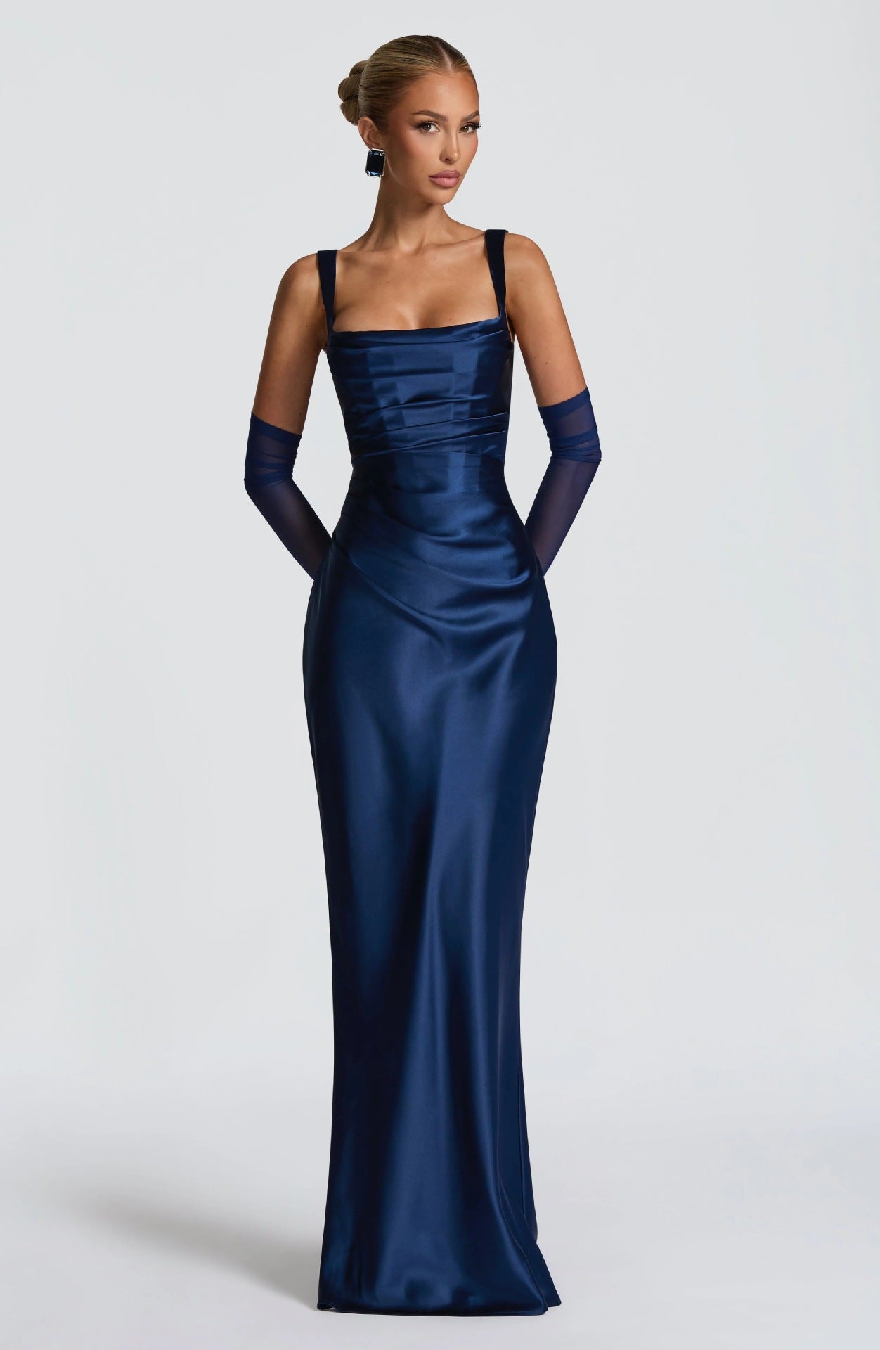 Sleeveless Sling Maxi Dress - Elegant High-Waist Design