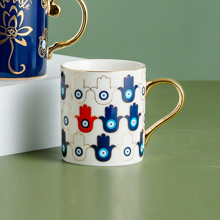 Nordic Light Luxury Ceramic Couple Mug Water Cup