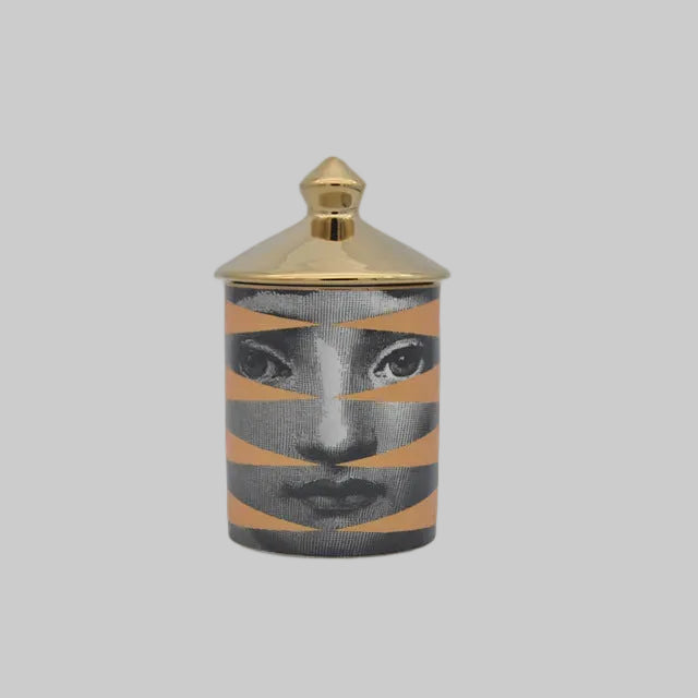 Face Candle Mug Holder Can Cotton Swab Storage - Bellarte Enchanté Face Candle Mug Holder Can Cotton Swab Storage
