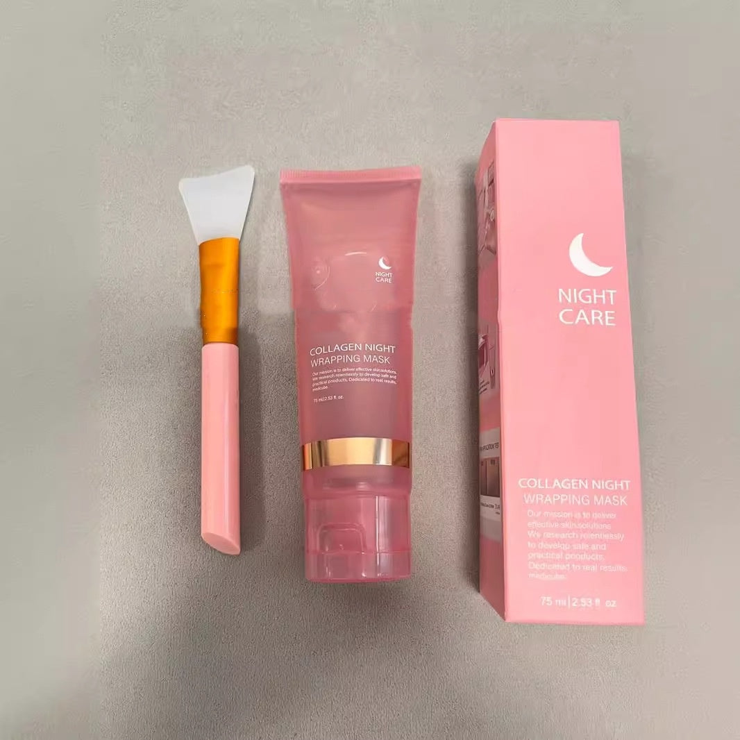 Face Night Mask Collagen Wrapping Mask Natural Ingredients Firming Elasticity & Hydration Anti-wrinkle For Skin Care - Bellarte Enchanté Face Night Mask Collagen Wrapping Mask Natural Ingredients Firming Elasticity & Hydration Anti-wrinkle For Skin Care