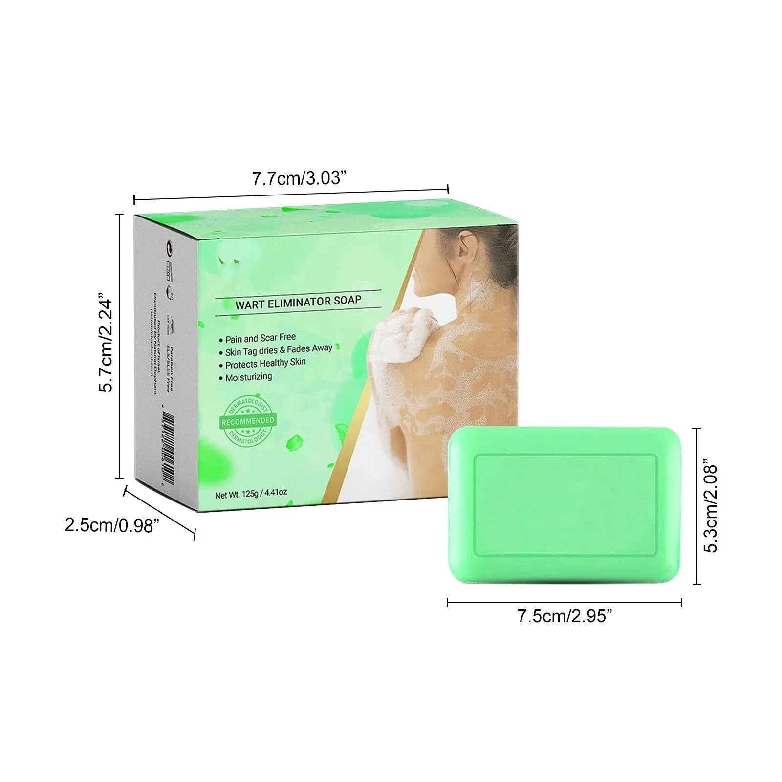 Facial Neck Body Skin Cleaning Care Wart Soap - Bellarte Enchanté Facial Neck Body Skin Cleaning Care Wart Soap