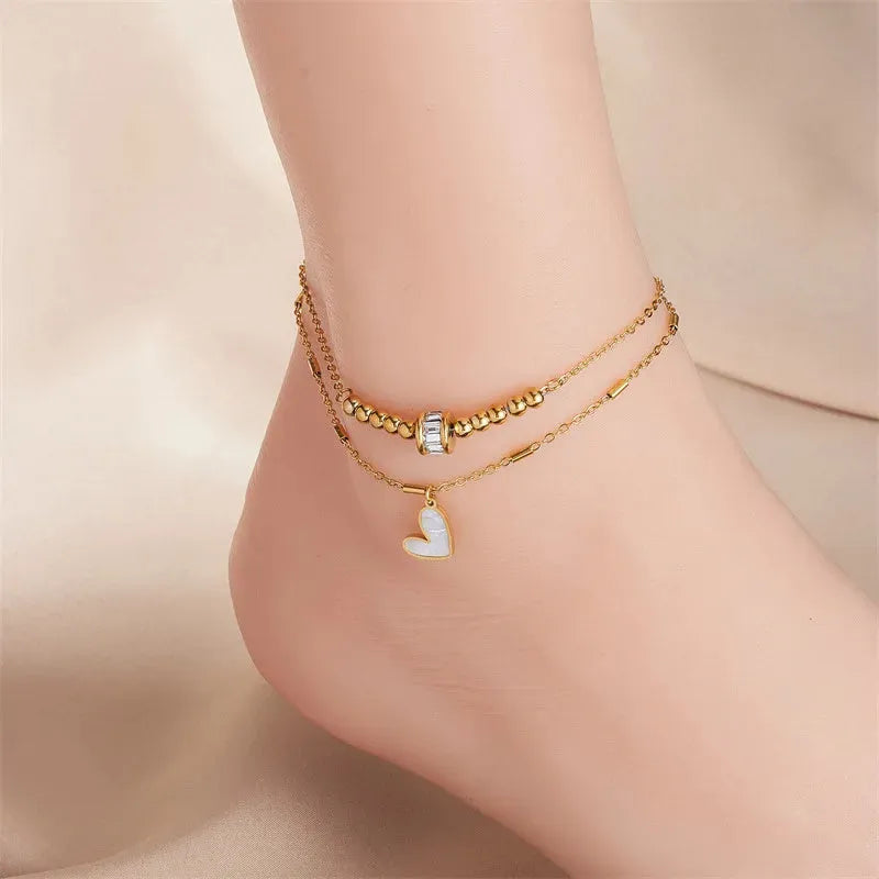 Fashion Jewelry Boho Classic Love Heart Ankle - Bellarte Enchanté Fashion Jewelry Boho Classic Love Heart Ankle