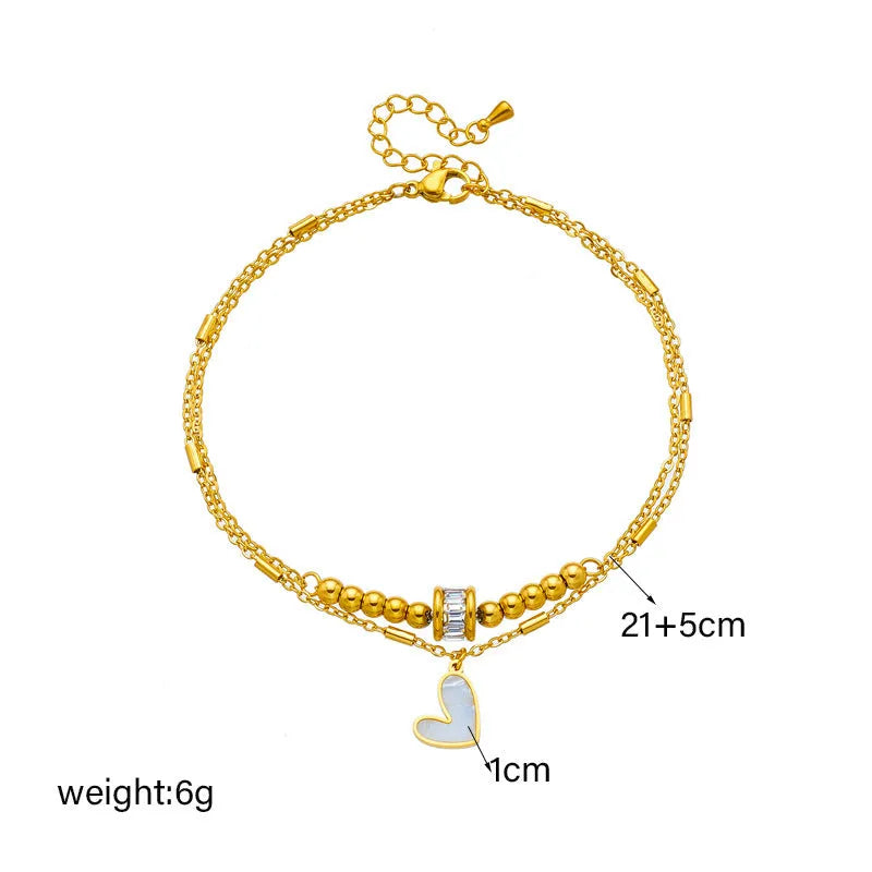 Fashion Jewelry Boho Classic Love Heart Ankle - Bellarte Enchanté Fashion Jewelry Boho Classic Love Heart Ankle