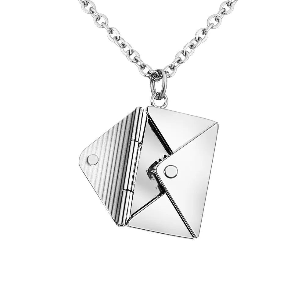 Fashion Jewelry Envelop Necklace Women Lover Letter Pendant Best Gifts For Girlfriend - Bellarte Enchanté Fashion Jewelry Envelop Necklace Women Lover Letter Pendant Best Gifts For Girlfriend