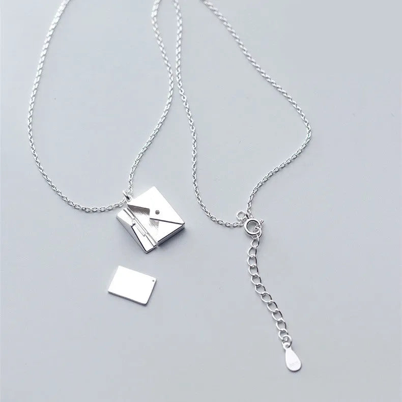 Fashion Jewelry Envelop Necklace Women Lover Letter Pendant Best Gifts For Girlfriend - Bellarte Enchanté Fashion Jewelry Envelop Necklace Women Lover Letter Pendant Best Gifts For Girlfriend