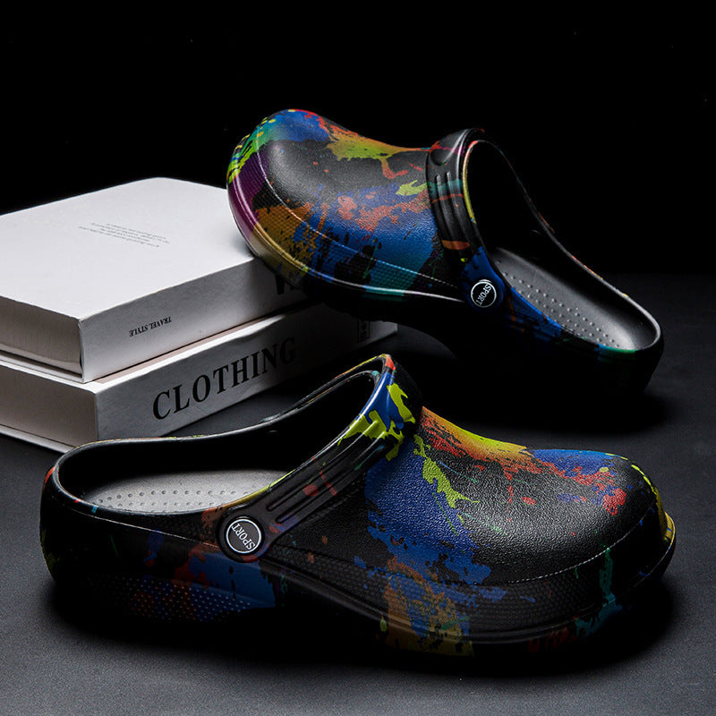 Fashion Personalized Printed Design Beach Sandals Men - Bellarte Enchanté Fashion Personalized Printed Design Beach Sandals Men