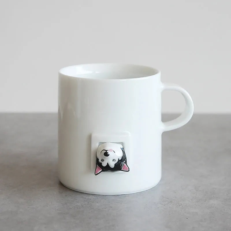 Fashion Simple Husky Ceramic Coffee Mug - Bellarte Enchanté Fashion Simple Husky Ceramic Coffee Mug