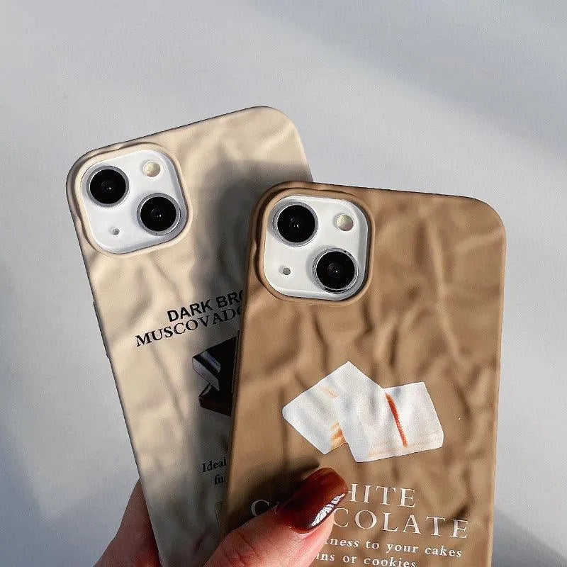 Fashion Simple Three-dimensional Pleated Mobile Phone Case - Bellarte Enchanté Fashion Simple Three-dimensional Pleated Mobile Phone Case