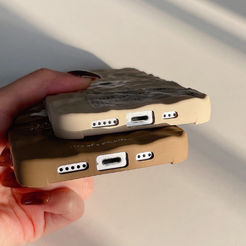 Fashion Simple Three-dimensional Pleated Mobile Phone Case - Bellarte Enchanté Fashion Simple Three-dimensional Pleated Mobile Phone Case