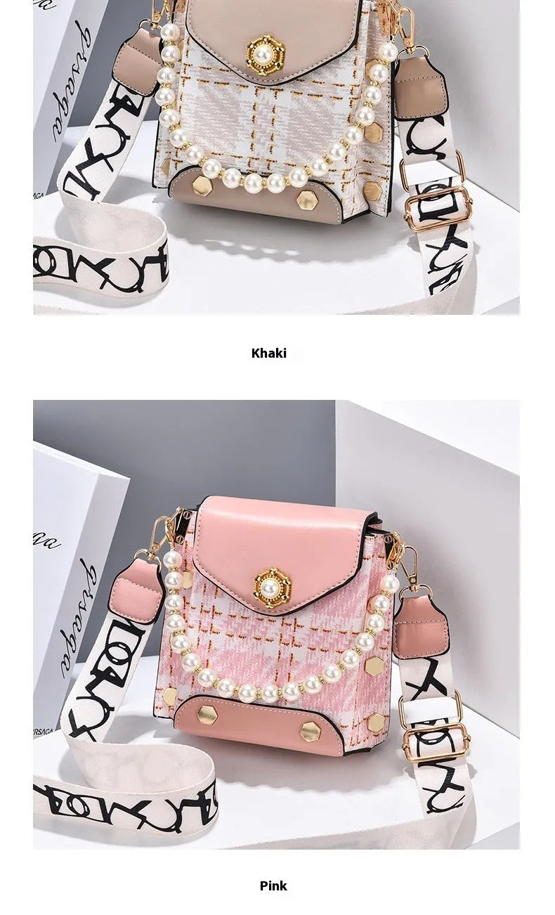 Fashion Women'S Crossbody Bag Girl'S Cute Princess Wallet Classic Shoulder Bag Summer Pearl Chain Phone Bag - Bellarte Enchanté Fashion Women'S Crossbody Bag Girl'S Cute Princess Wallet Classic Shoulder Bag Summer Pearl Chain Phone Bag