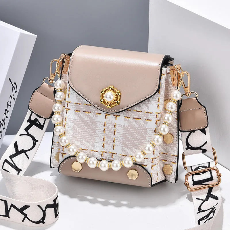 Fashion Women'S Crossbody Bag Girl'S Cute Princess Wallet Classic Shoulder Bag Summer Pearl Chain Phone Bag - Bellarte Enchanté Fashion Women'S Crossbody Bag Girl'S Cute Princess Wallet Classic Shoulder Bag Summer Pearl Chain Phone Bag