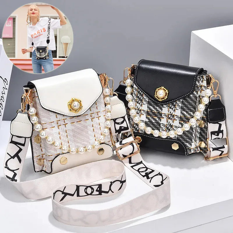 Fashion Women'S Crossbody Bag Girl'S Cute Princess Wallet Classic Shoulder Bag Summer Pearl Chain Phone Bag - Bellarte Enchanté Fashion Women'S Crossbody Bag Girl'S Cute Princess Wallet Classic Shoulder Bag Summer Pearl Chain Phone Bag