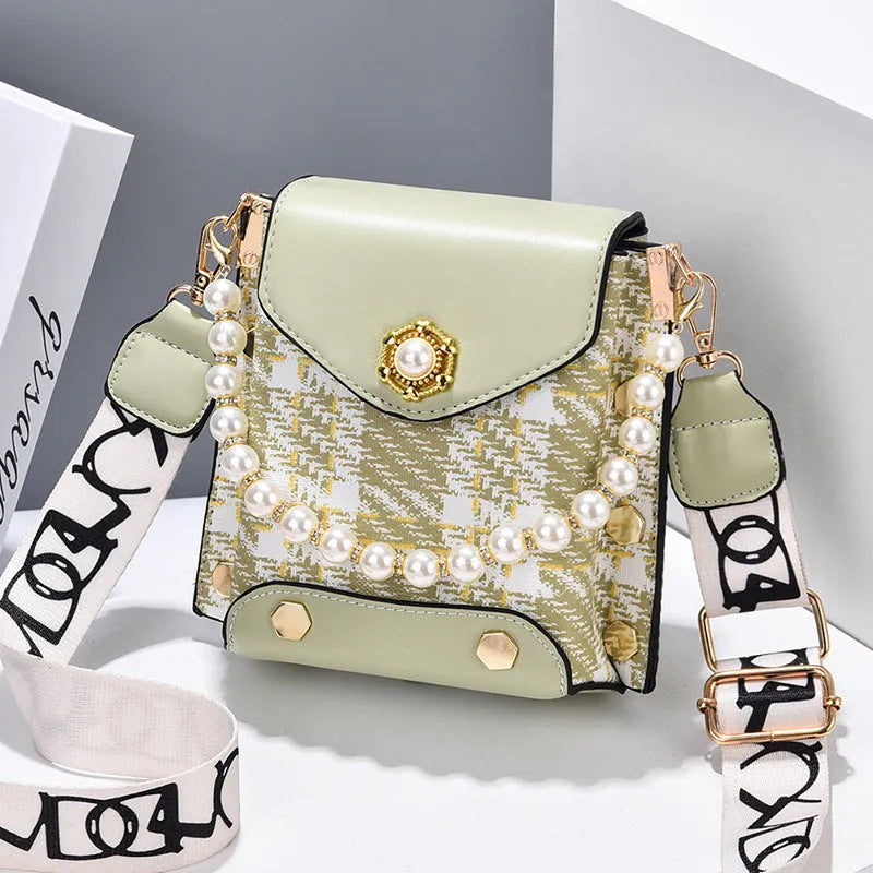 Fashion Women'S Crossbody Bag Girl'S Cute Princess Wallet Classic Shoulder Bag Summer Pearl Chain Phone Bag - Bellarte Enchanté Fashion Women'S Crossbody Bag Girl'S Cute Princess Wallet Classic Shoulder Bag Summer Pearl Chain Phone Bag