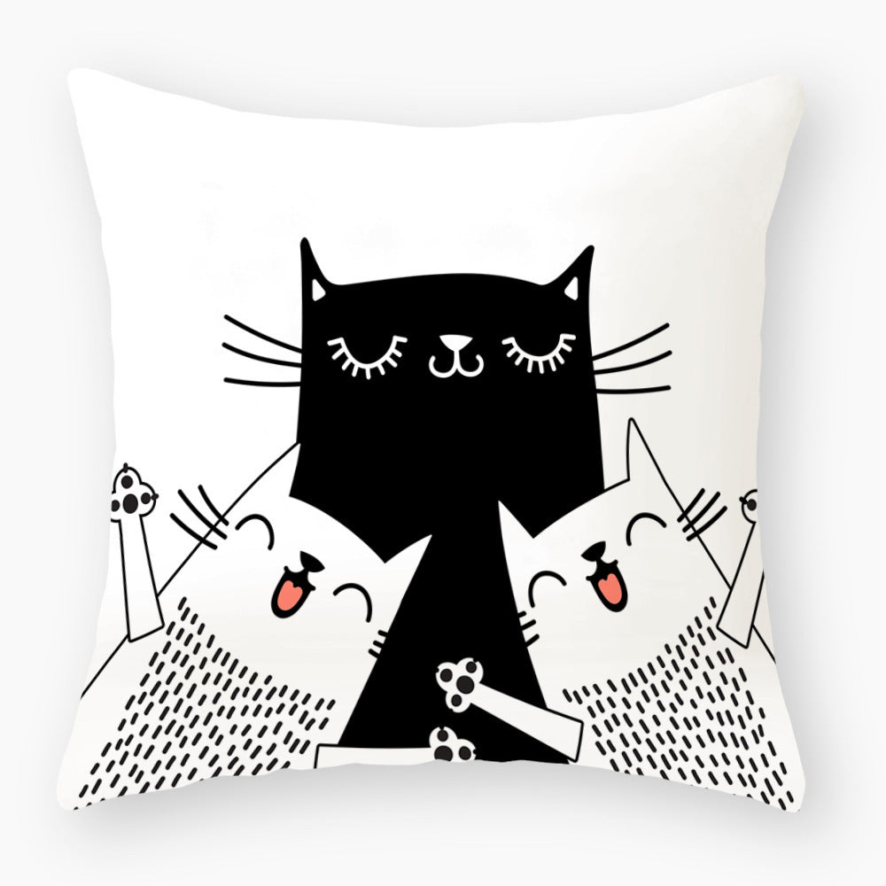 Fashionable Cute Cat Light Peach Skin Pillowcase - Bellarte Enchanté Fashionable Cute Cat Light Peach Skin Pillowcase