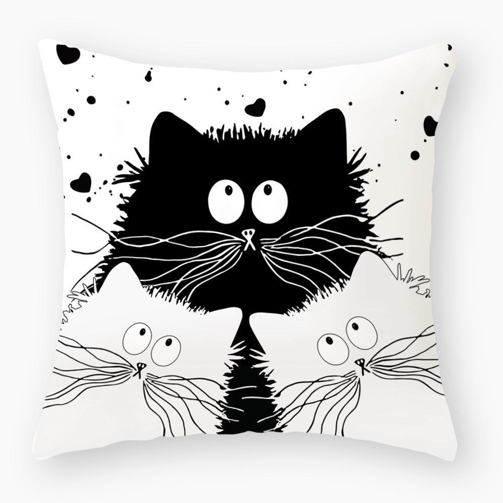 Fashionable Cute Cat Light Peach Skin Pillowcase - Bellarte Enchanté Fashionable Cute Cat Light Peach Skin Pillowcase